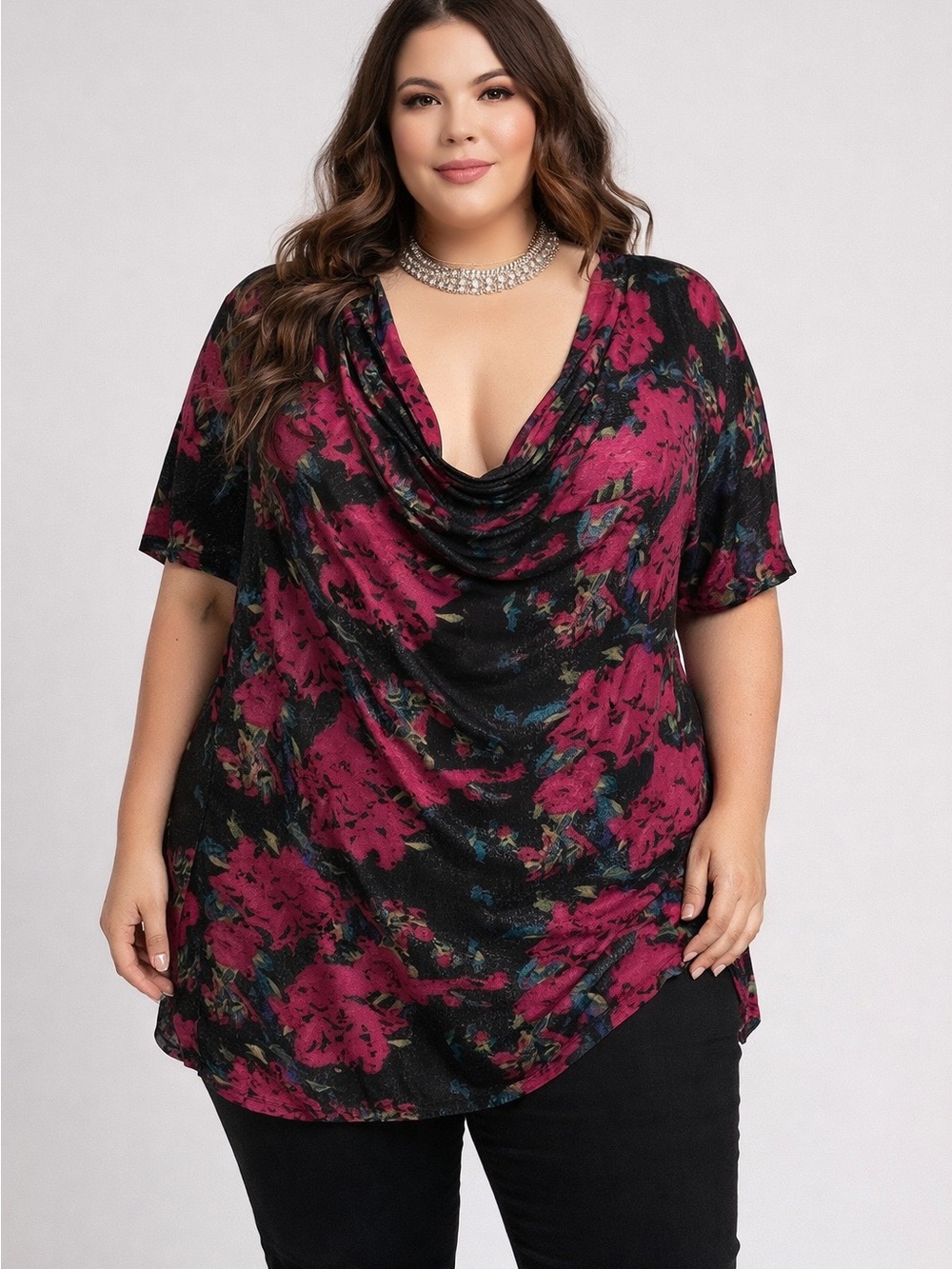 PENNINGTONS Cowl Neck Blouse 2X